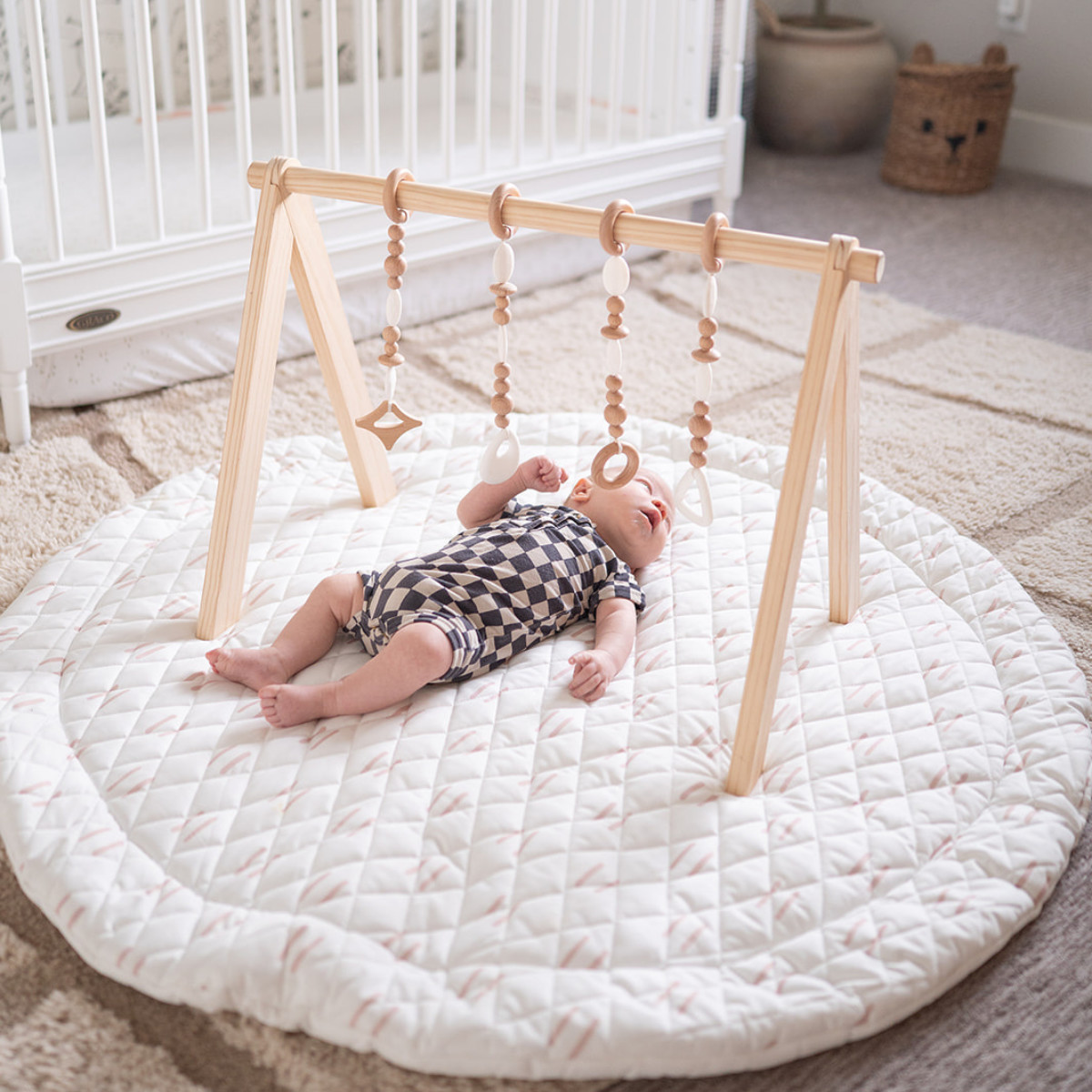 Poppyseed Play Play Gym Set - Neutral & White.