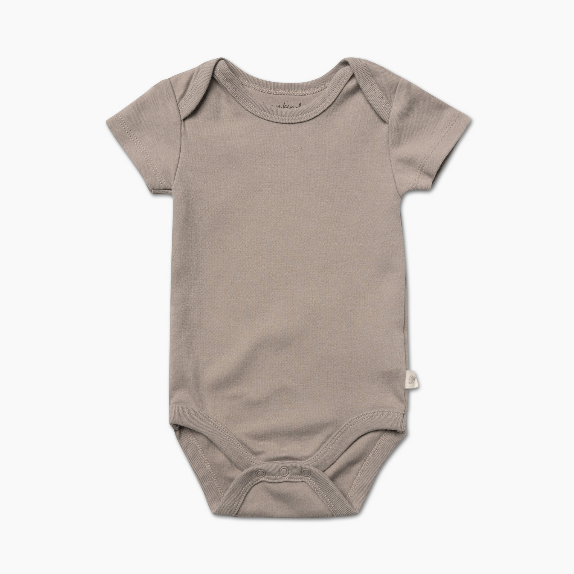 Tiny Kind Solid Short Sleeve Organic Cotton Bodysuit - Desert Sage, 6-9M