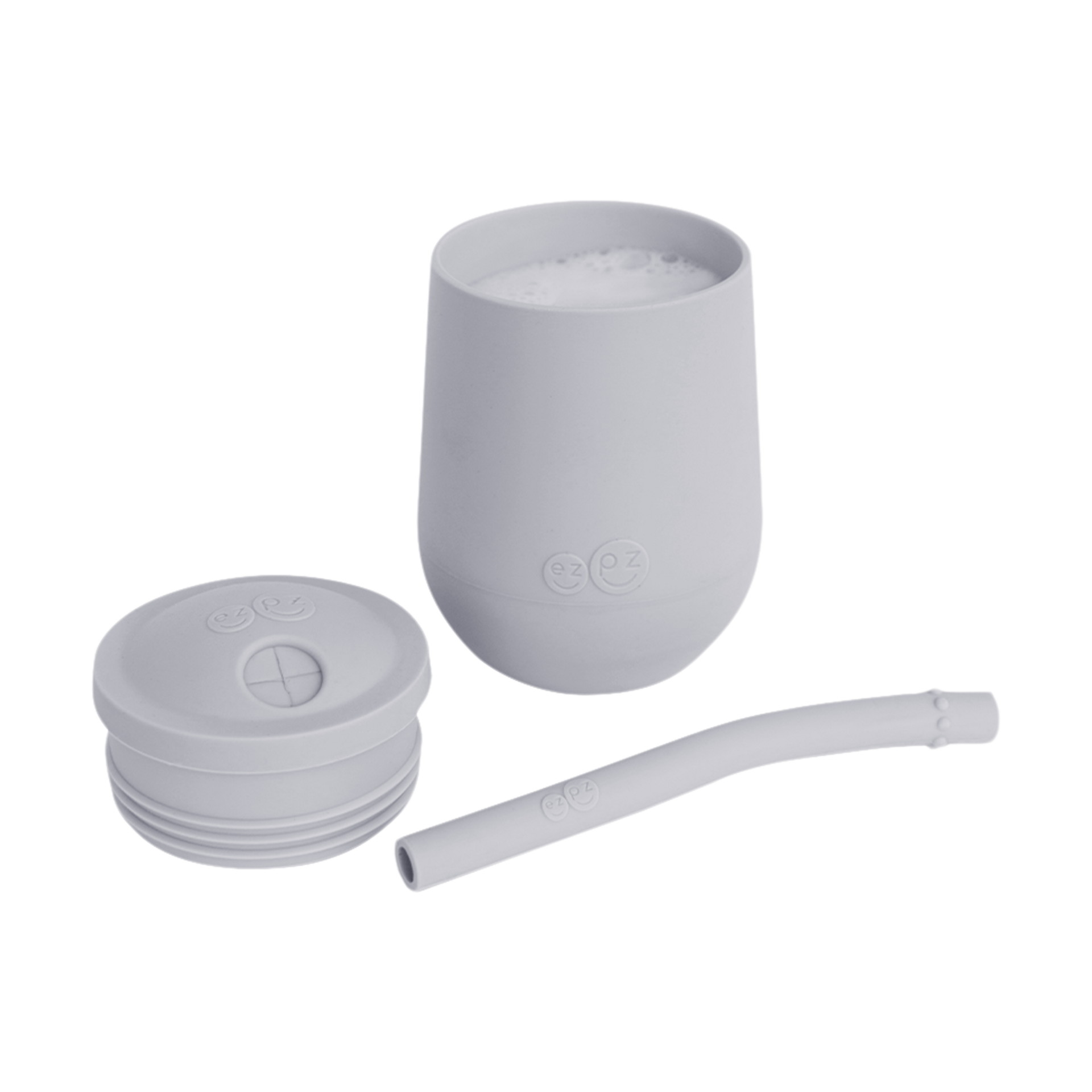 ezpz Mini Cup + Straw - Pewter.