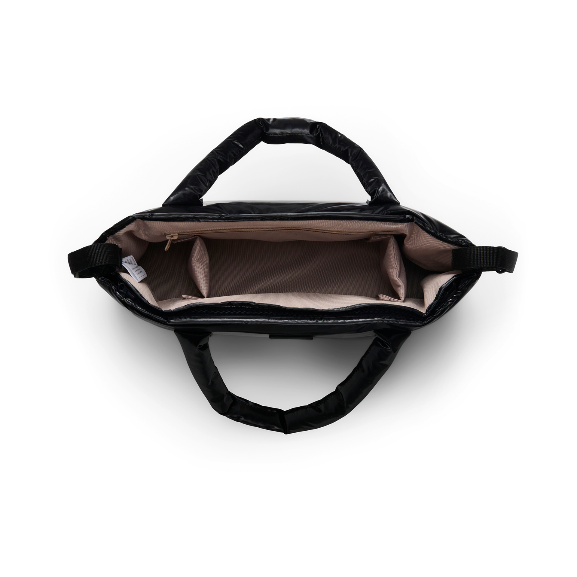7AM Enfant Stroller Organizer - Black Liquid Shine.