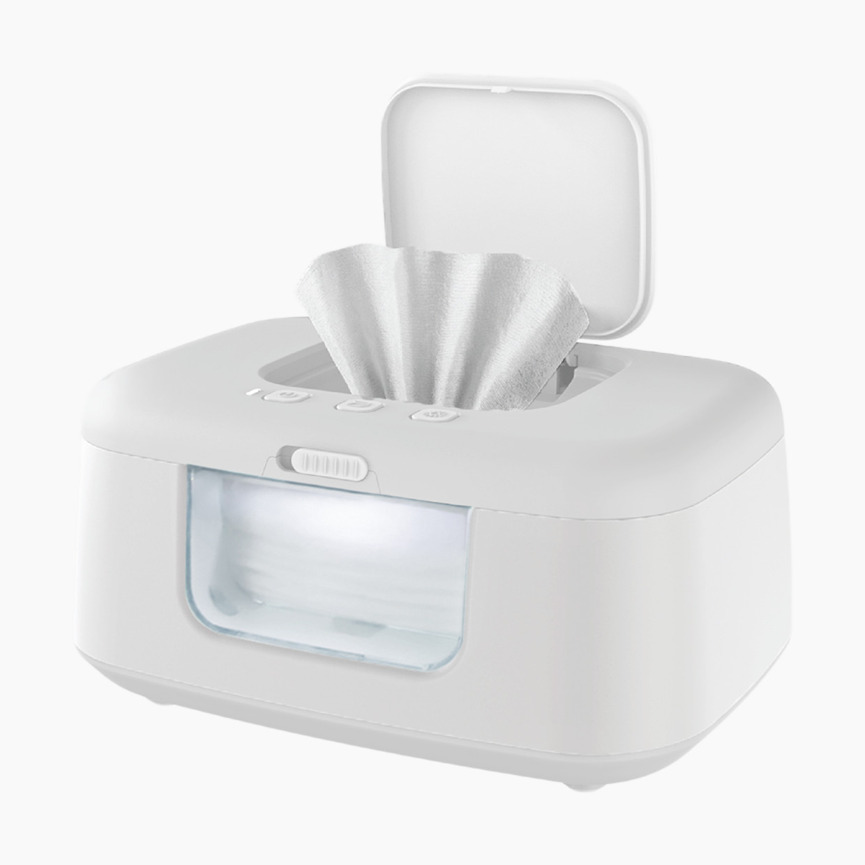 Jool Baby TinyBums Baby Wipe Warmer & Dispenser with LED Changing Light - White.