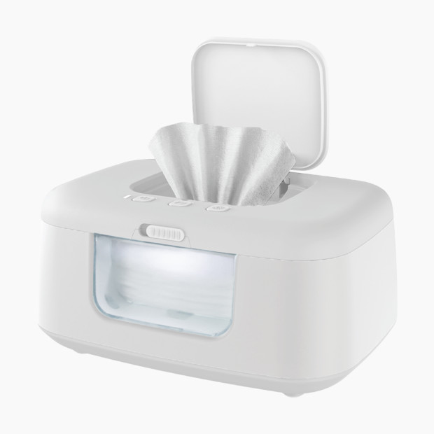 Jool Baby TinyBums Baby Wipe Warmer & Dispenser with LED Changing Light - White.