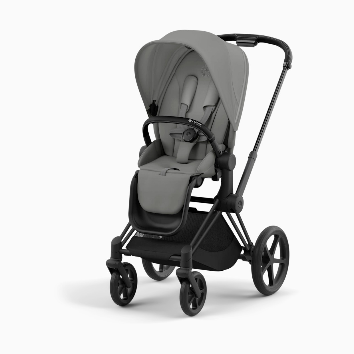 Cybex PRIAM 4 Stroller - Mirage Grey/Matte Black Frame.