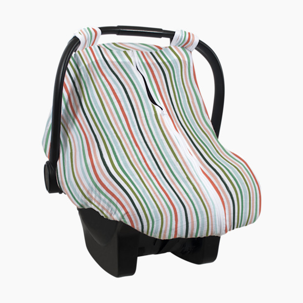 Bebe au Lait Muslin Car Seat Cover - Ribbon.