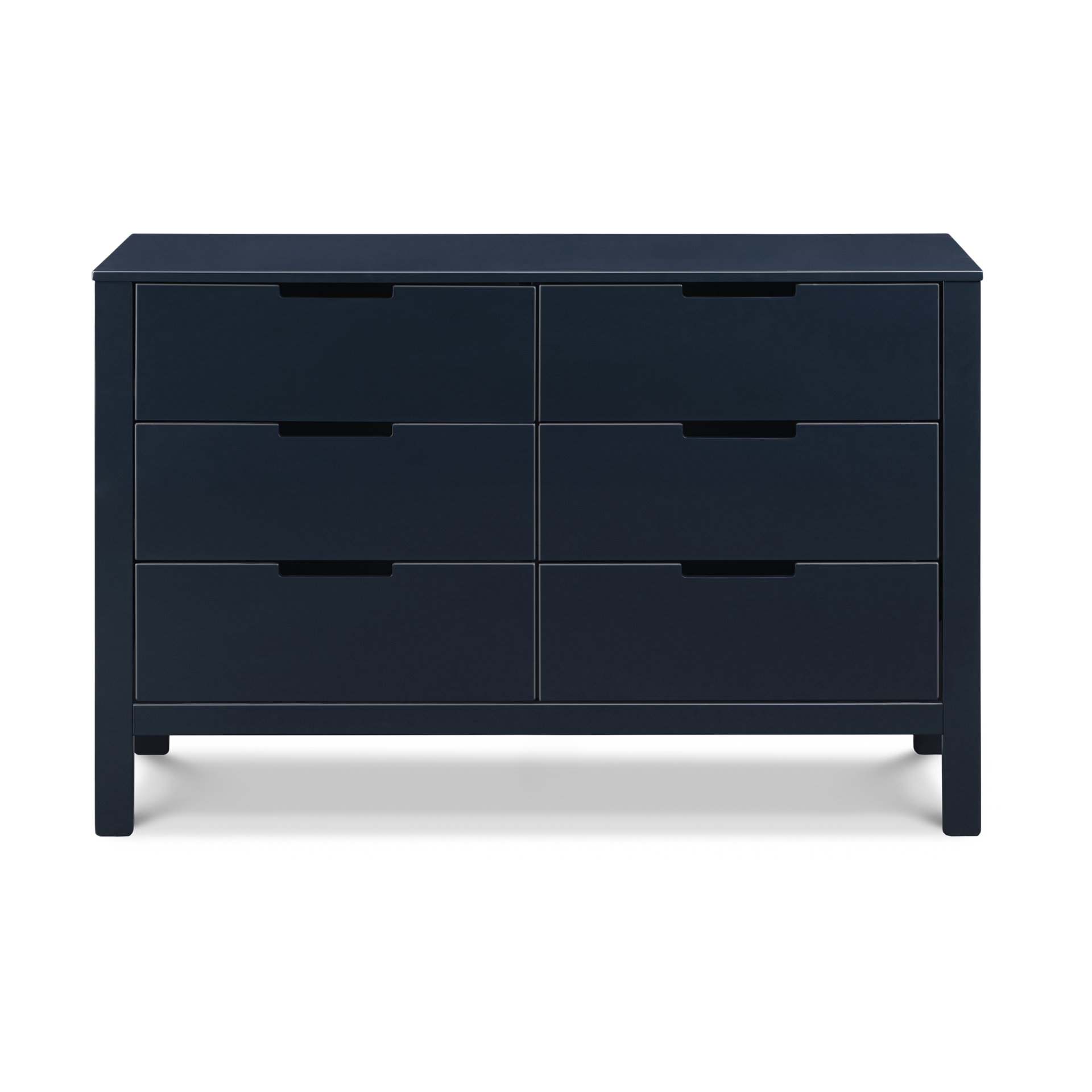 Side-on view of 6-drawer dresser