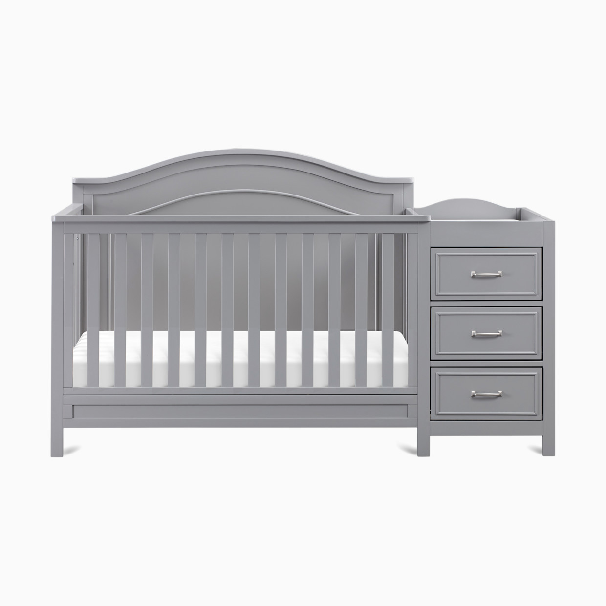 daVinci Charlie 4-in-1 Convertible Crib and Changer Combo - Grey.