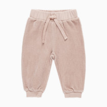 Quincy Mae Velour Relaxed Sweatpant - Blush, 6-12 M