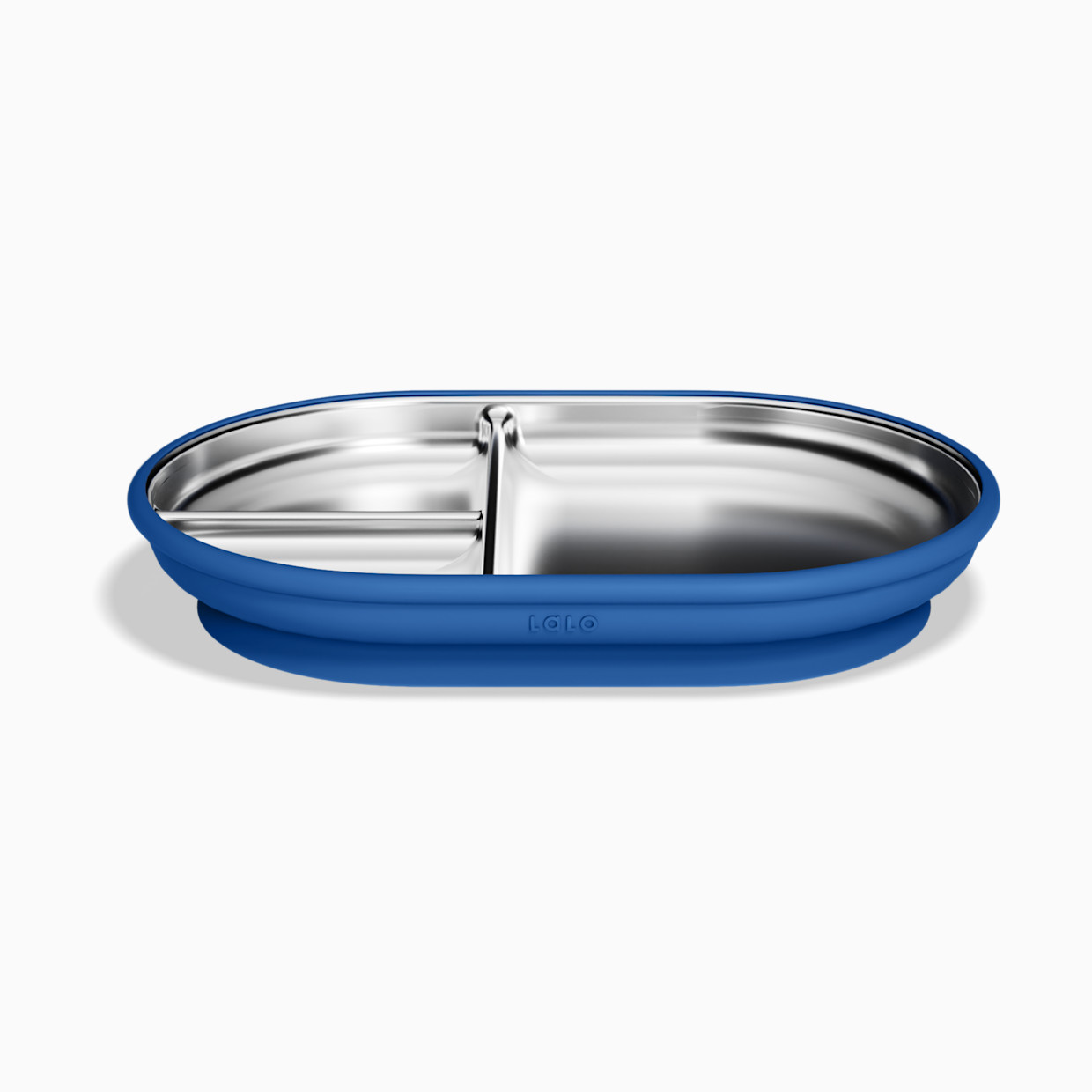 Lalo Stainless Mealtime Essentials - 5pc Set - Blue Raspberry.