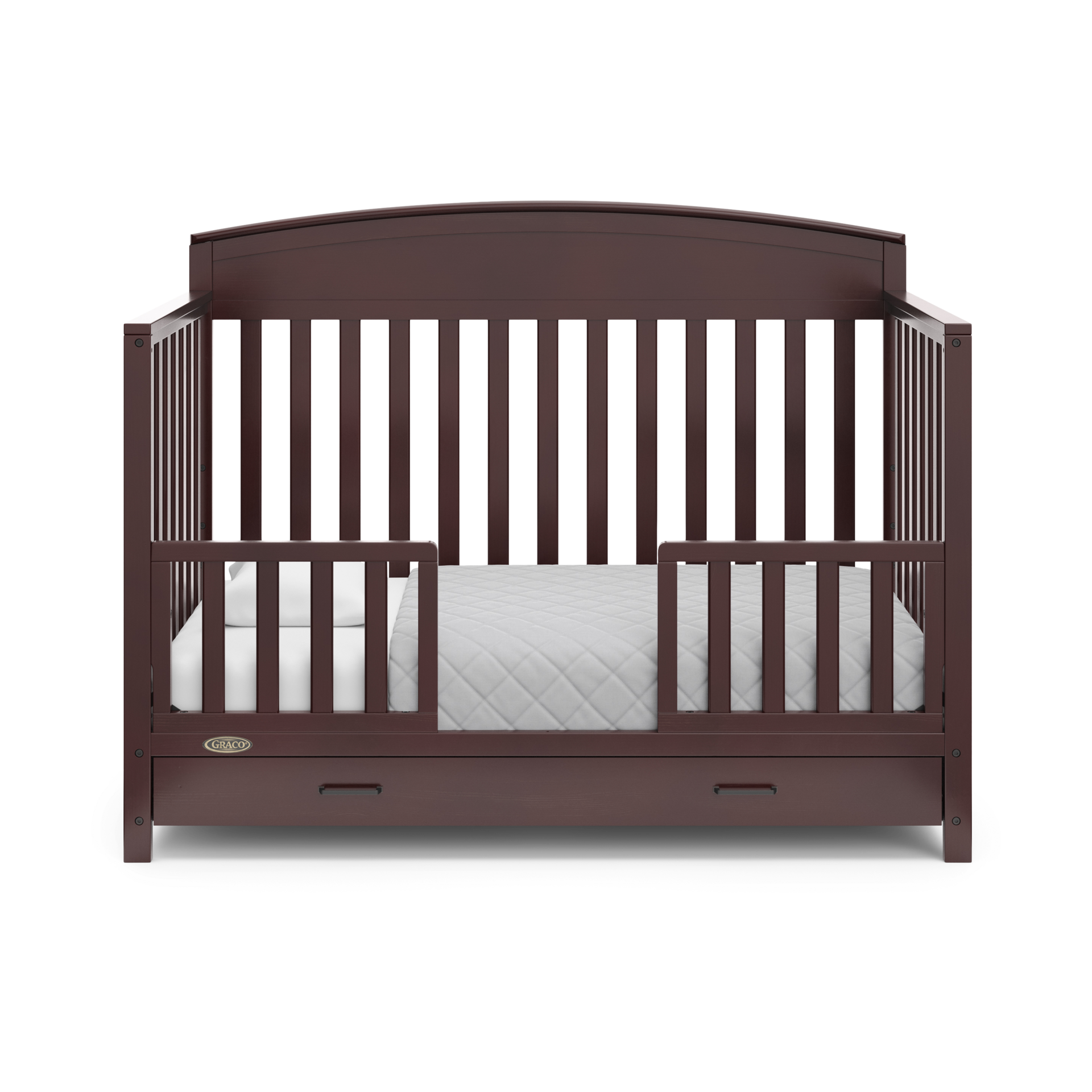 Storkcraft Universal Toddler Safety Guardrail Kit (Slats) - Espresso.