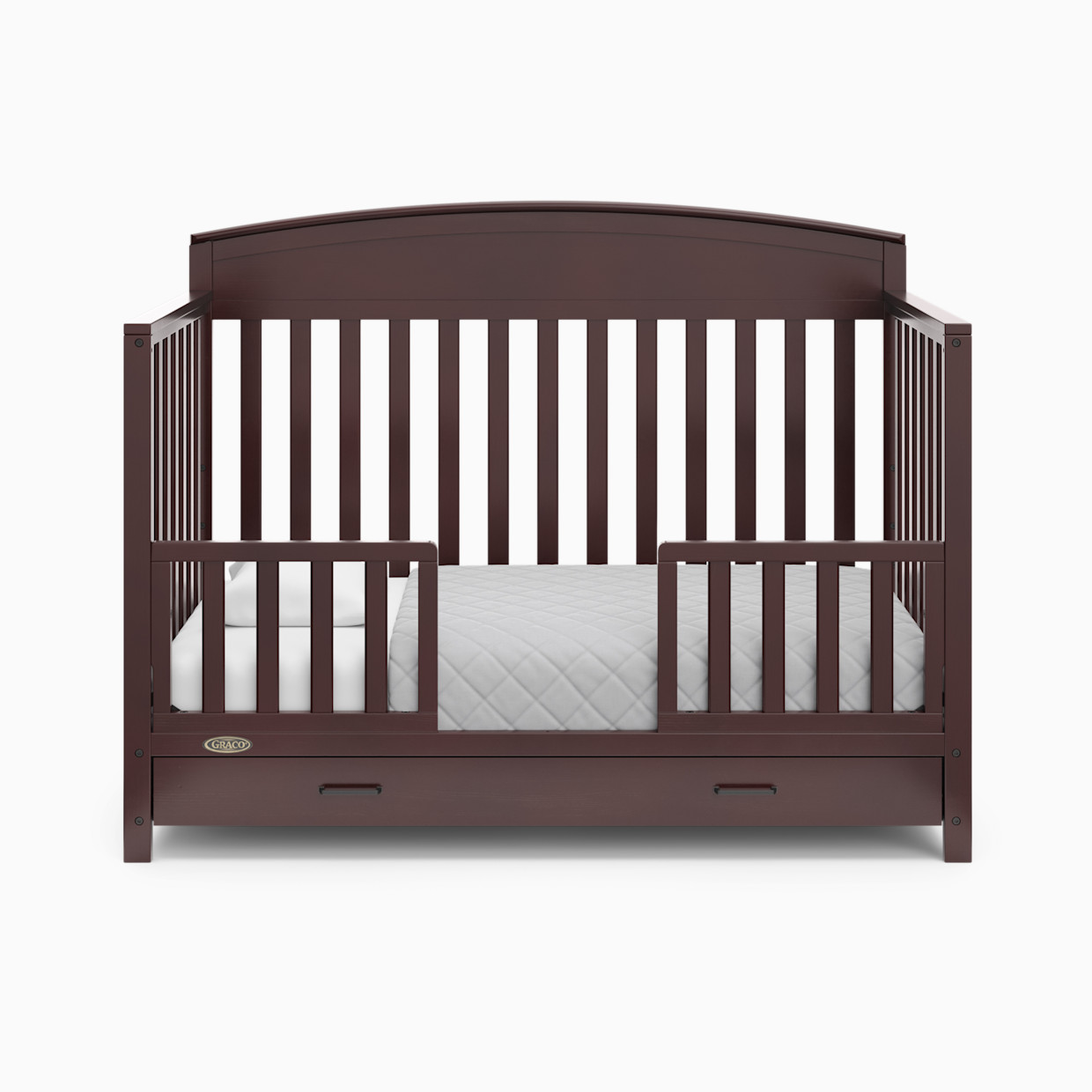 Storkcraft Universal Toddler Safety Guardrail Kit (Slats) - Espresso.