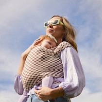 Mocha Chequer Wrap