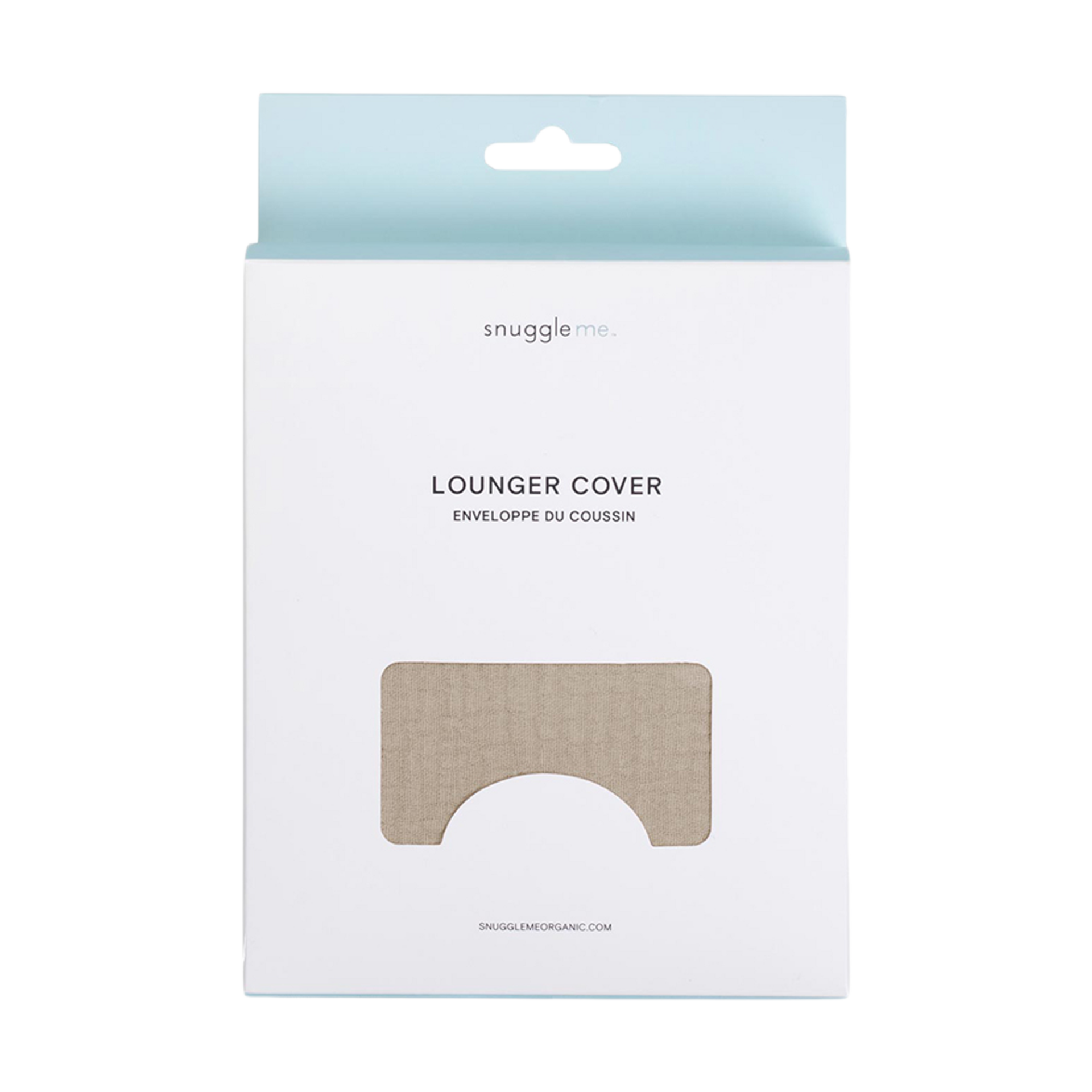 Snuggle Me Organic Infant Lounger Curve Muslin Cover - Birch.