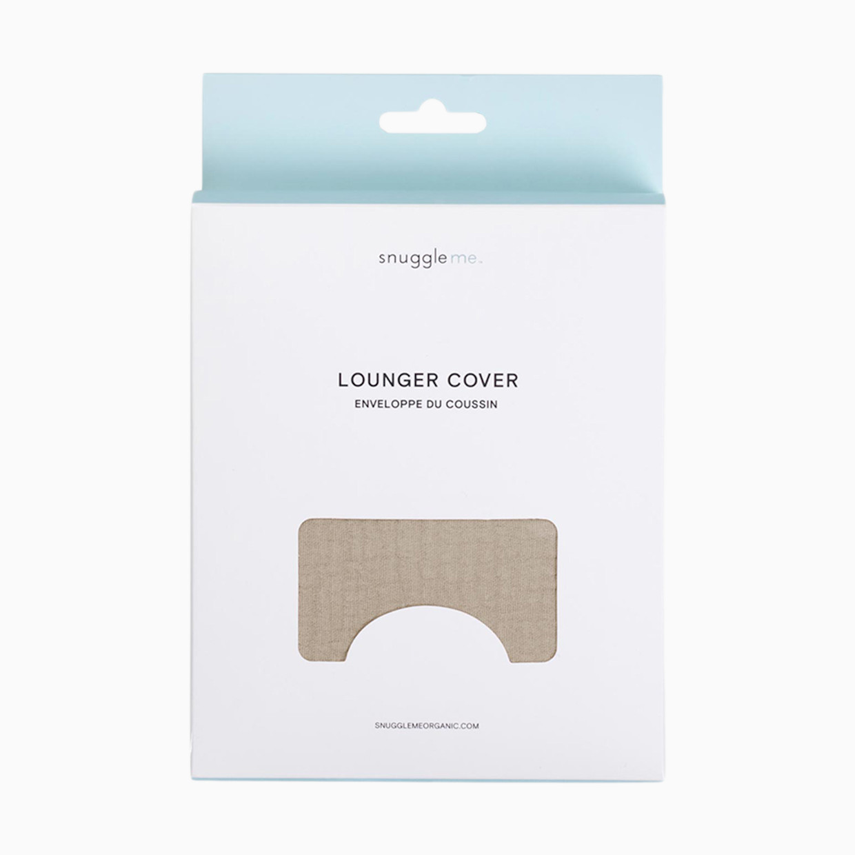 Snuggle Me Organic Infant Lounger Curve Muslin Cover - Birch.