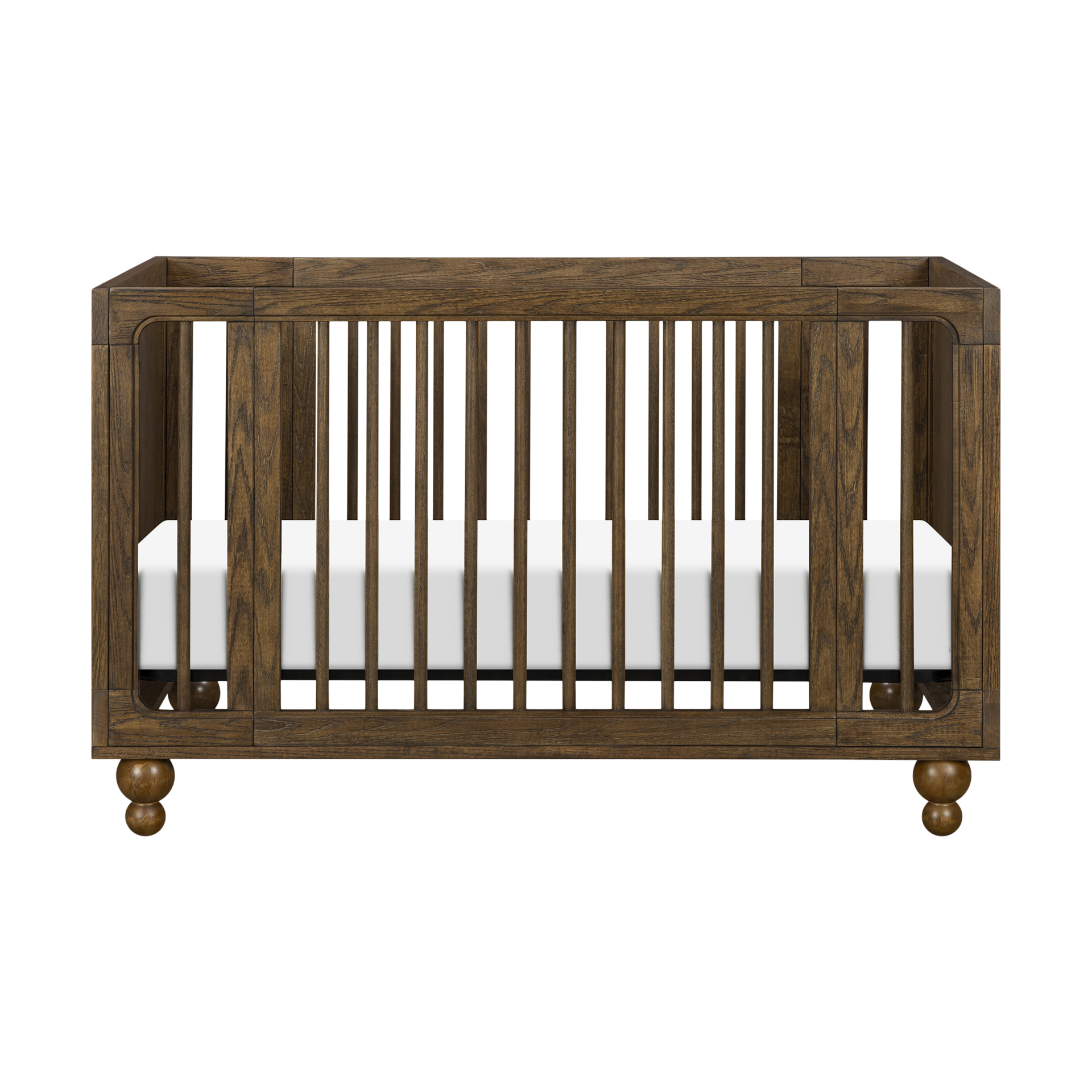 babyletto Astre All-Stages 8-in-1 Crib with Bassinet & Toddler Bed Kits by Nate Berkus - Toffee.