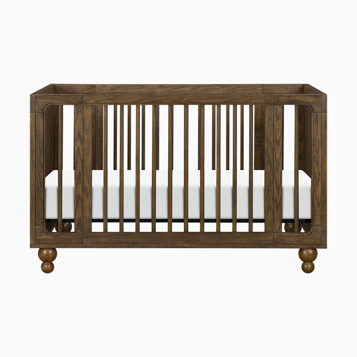 babyletto Astre All-Stages 8-in-1 Crib with Bassinet & Toddler Bed Kits by Nate Berkus - Toffee.
