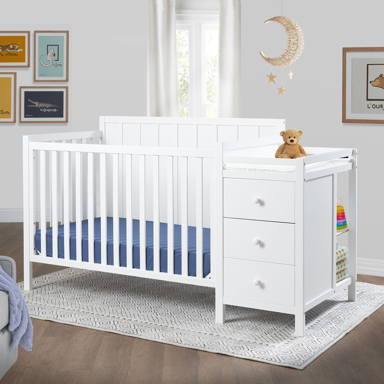 Sorelle Essex Crib & Changer - White.