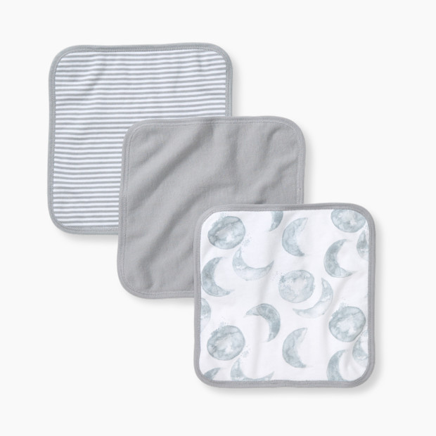 Burt's Bees Baby Organic Washcloth (3 Pack) - Hello Moon Grey - $9.95.