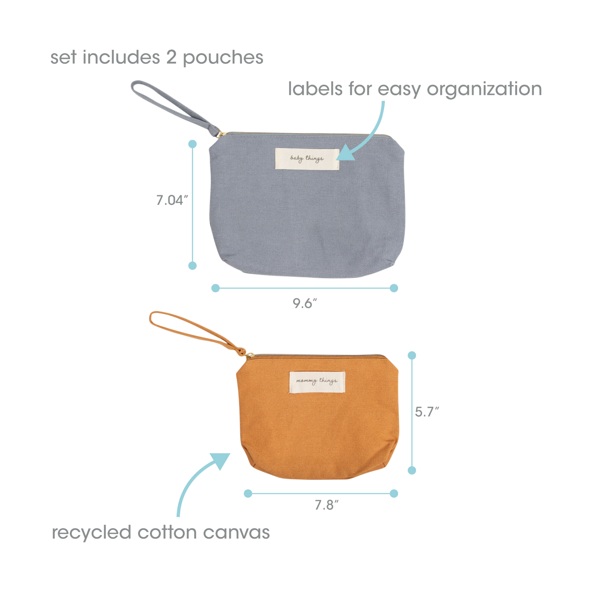 Pearhead Mom Things & Baby Things Pouch Set.