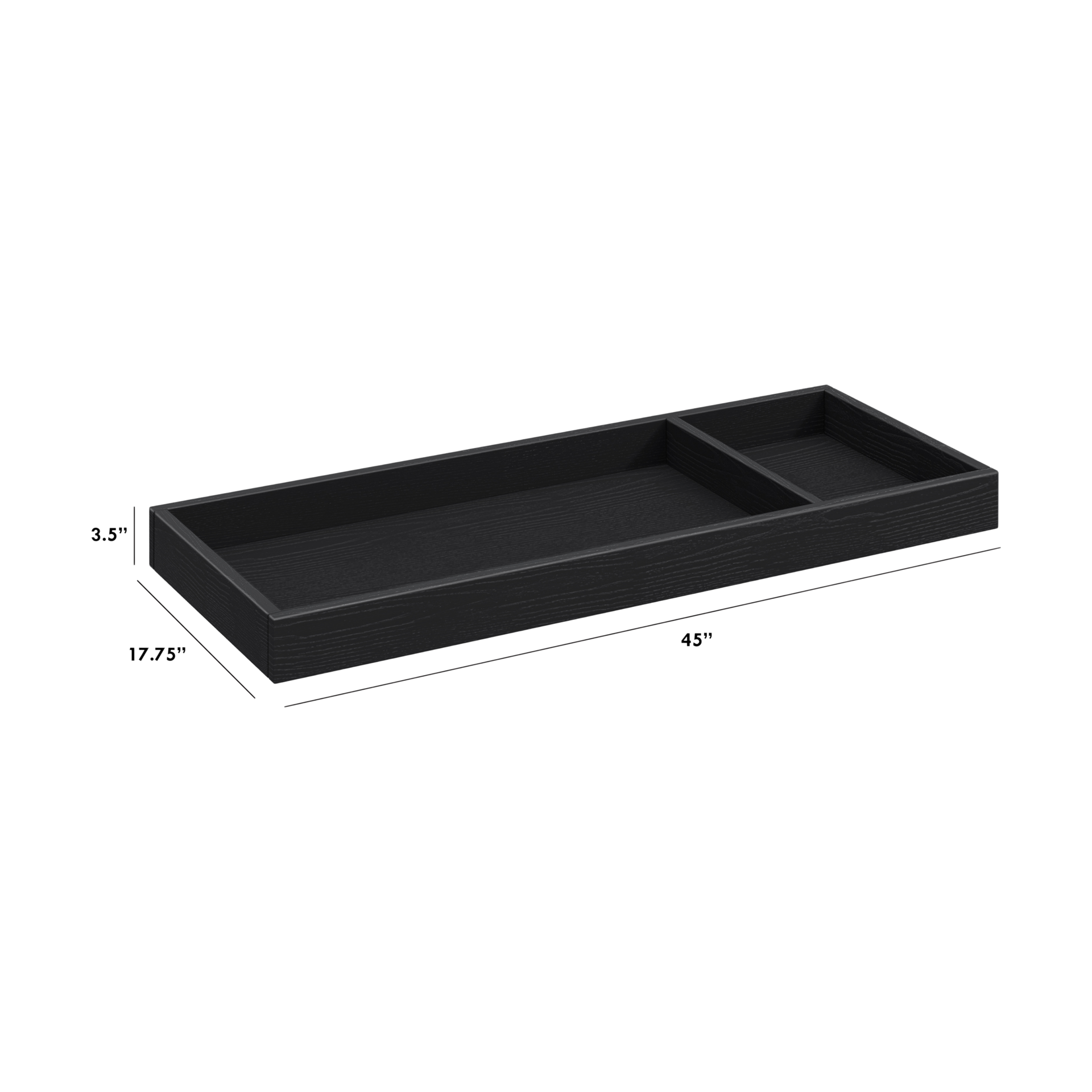 Namesake Universal Wide Removable Changing Tray - Archival Black.