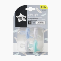 M+O  Chupete de silicona Tommee Tippee Ultra Light 0-6 meses, 2 uds.