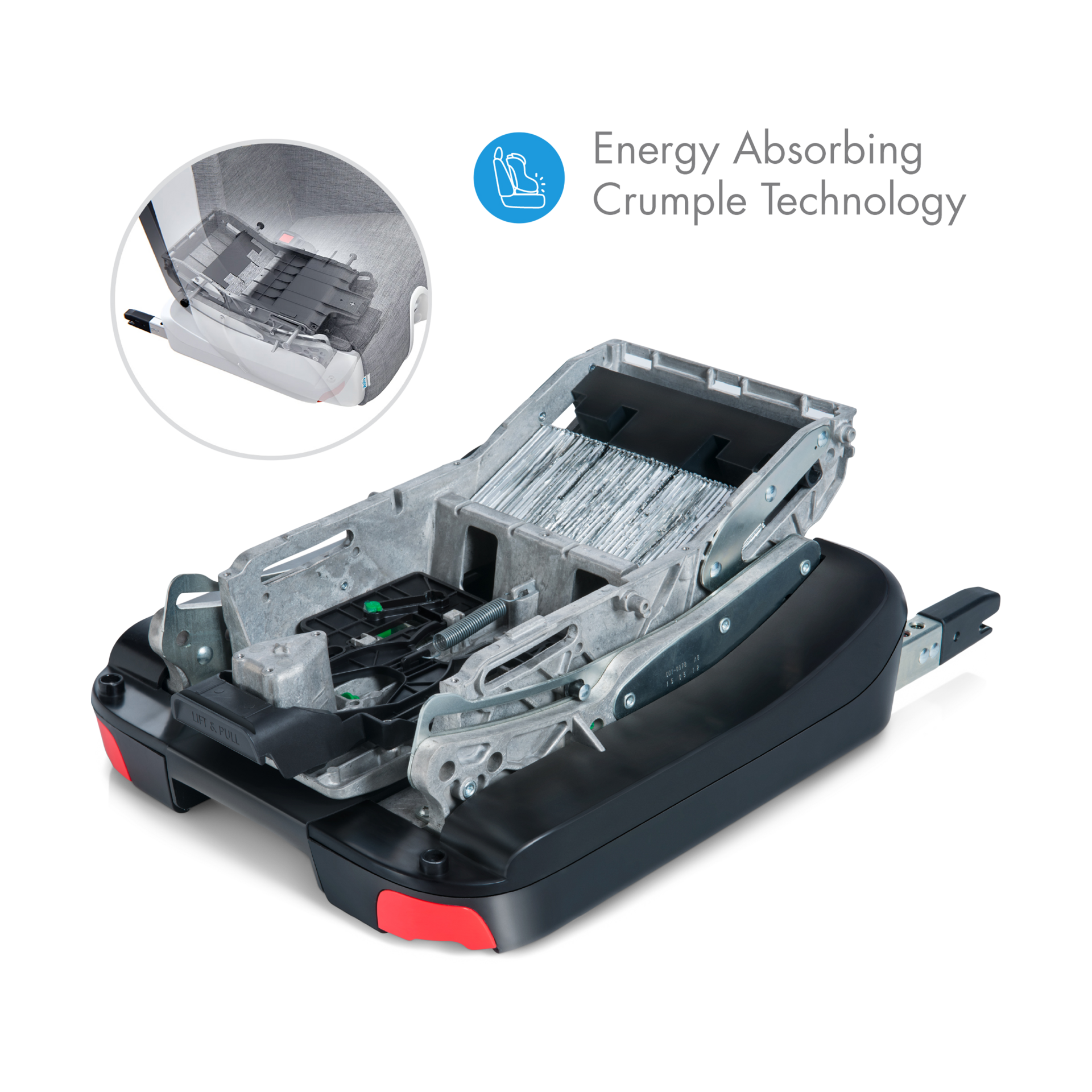 Clek Foonf Convertible Car Seat - Railroad Ziip (Flame Retardant Free).