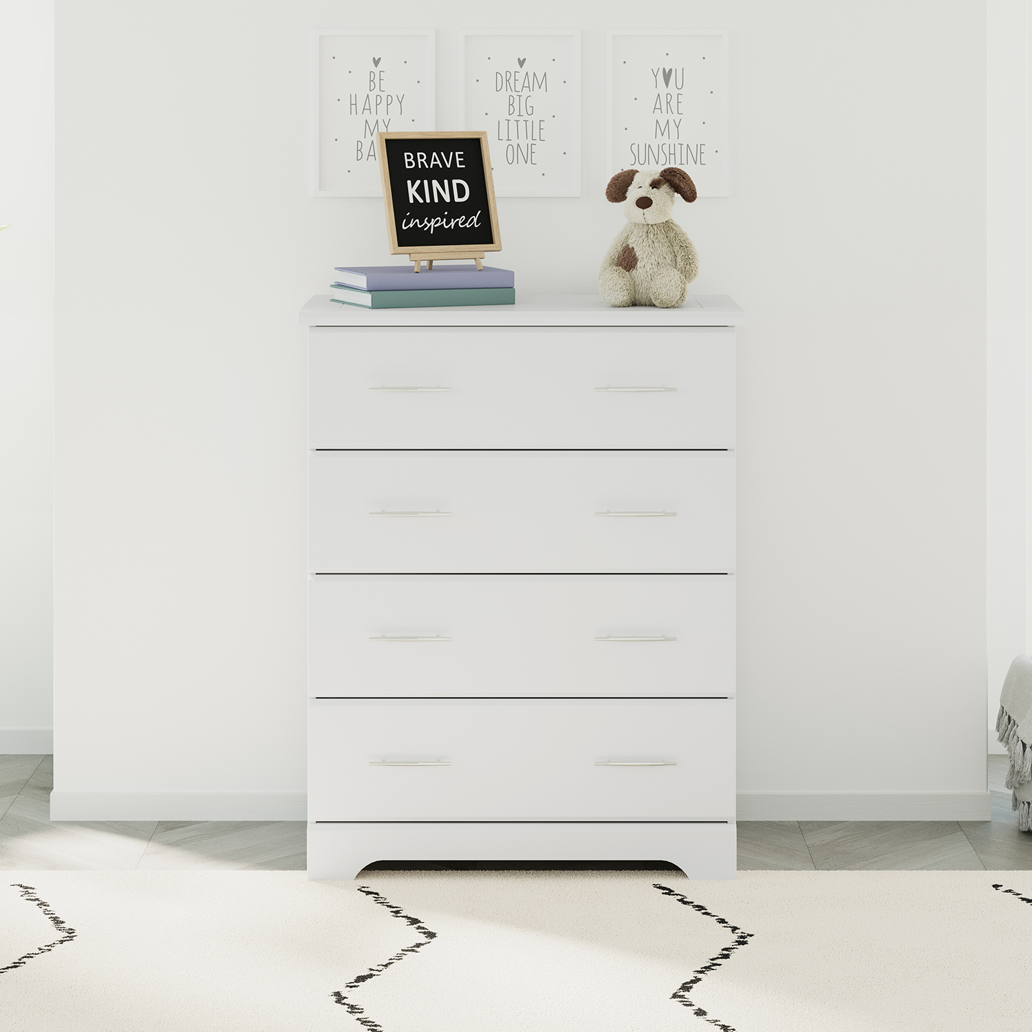 Storkcraft Brookside 4 Drawer Chest - White.