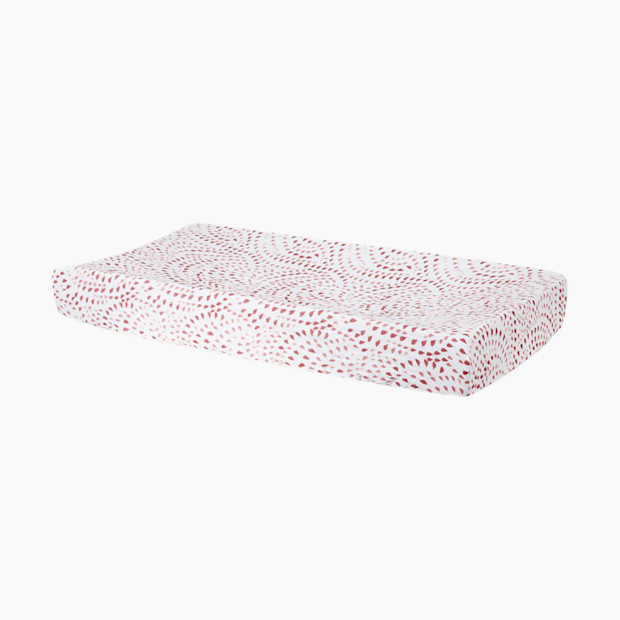 Bebe au Lait Cotton Muslin Changing Pad Cover - Rose Quartz.