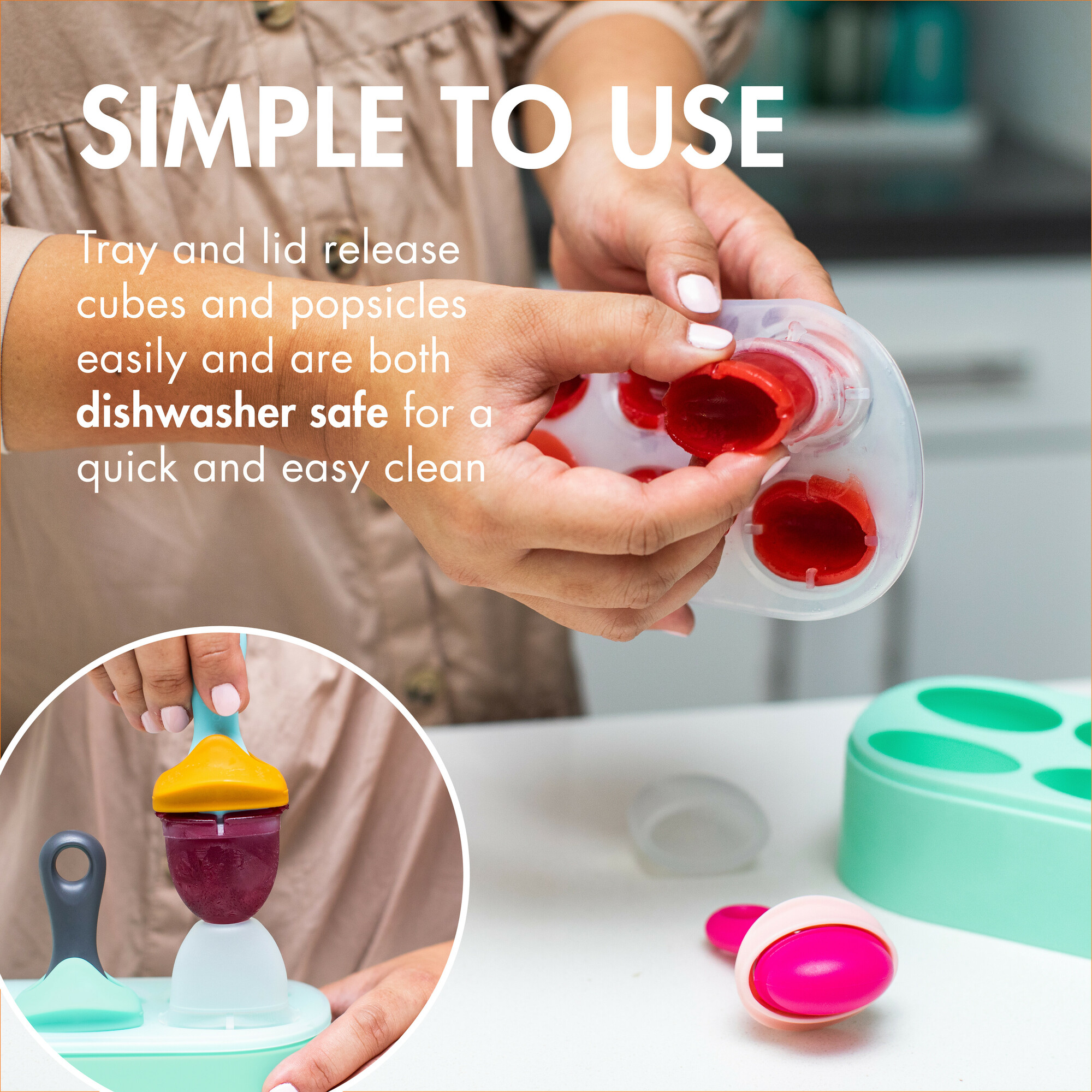 Boon Pulp Popsicle & Freezer Tray + Pulp Silicone Feeder Bundle.