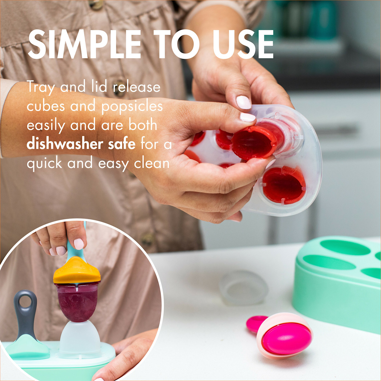 Boon Pulp Popsicle & Freezer Tray + Pulp Silicone Feeder Bundle.
