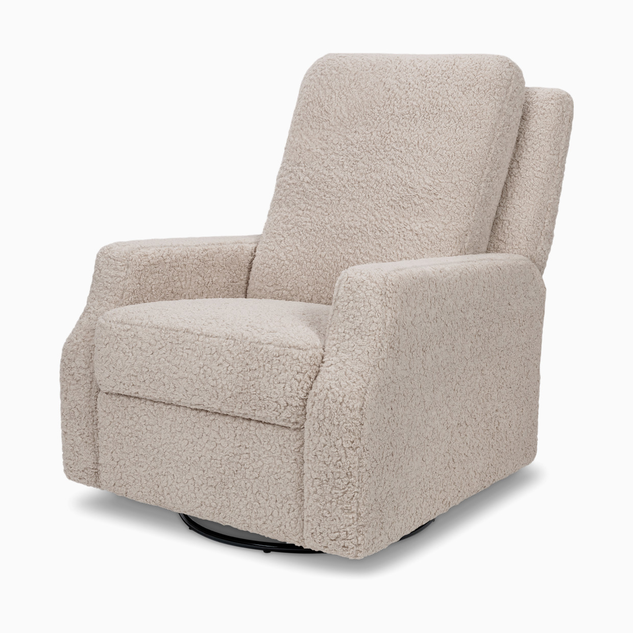 Namesake Crewe Recliner and Swivel Glider - Earl Grey Shearling.