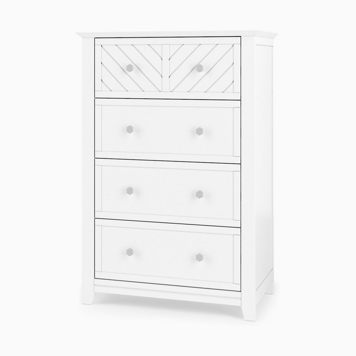 Child Craft Atwood 4-Drawer Chest - Matte White, Traditional.