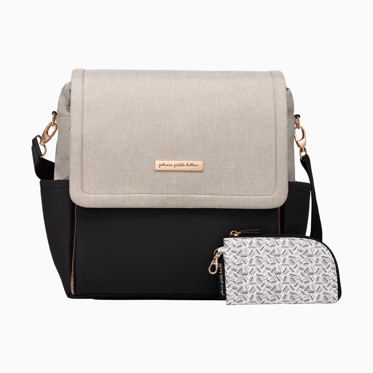 Petunia Pickle Bottom Boxy Diaper Bag Backpack - Sand/Black.