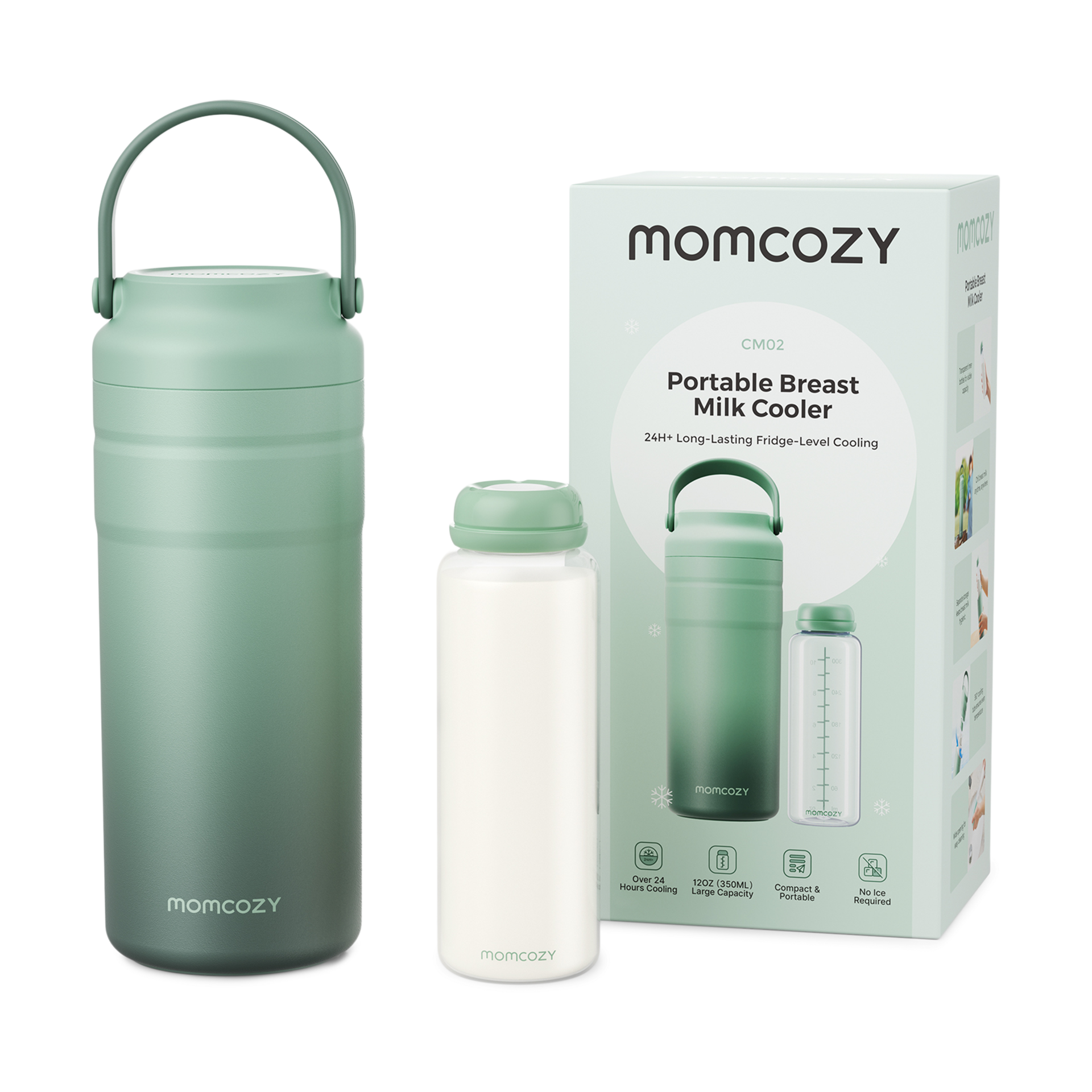 Momcozy Portable Breast Milk Cooler, 12 oz.