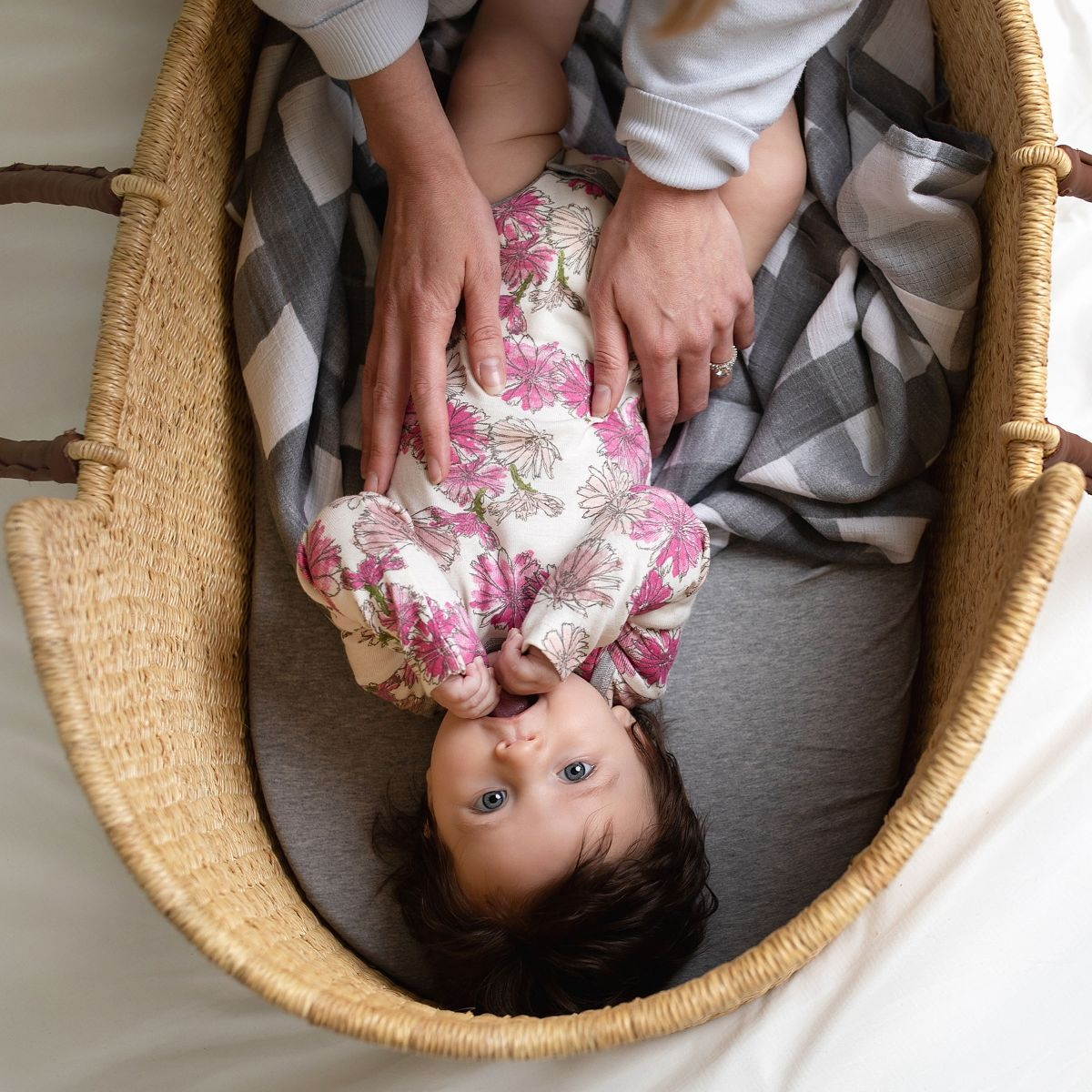 Burt's Bees Baby Organic Cotton Fitted Sheet Heather Grey