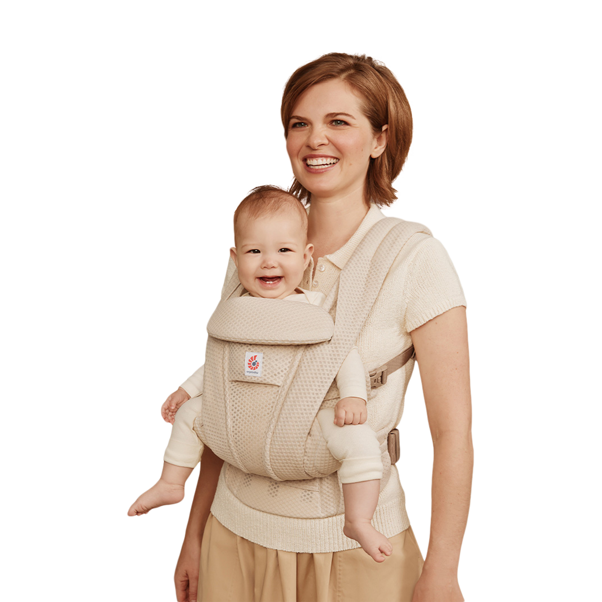 Ergobaby Omni Deluxe Carrier - Natural Beige Mesh.