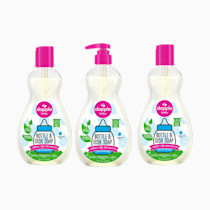 Dapple Baby Bottle Soap, Hypoallergenic Dish Soap for Baby Bottles, Powered by Plants, 1 Pump Included, Packaging May Vary, Fragrance Free, 16.9 Fl Oz (Pack of 3)