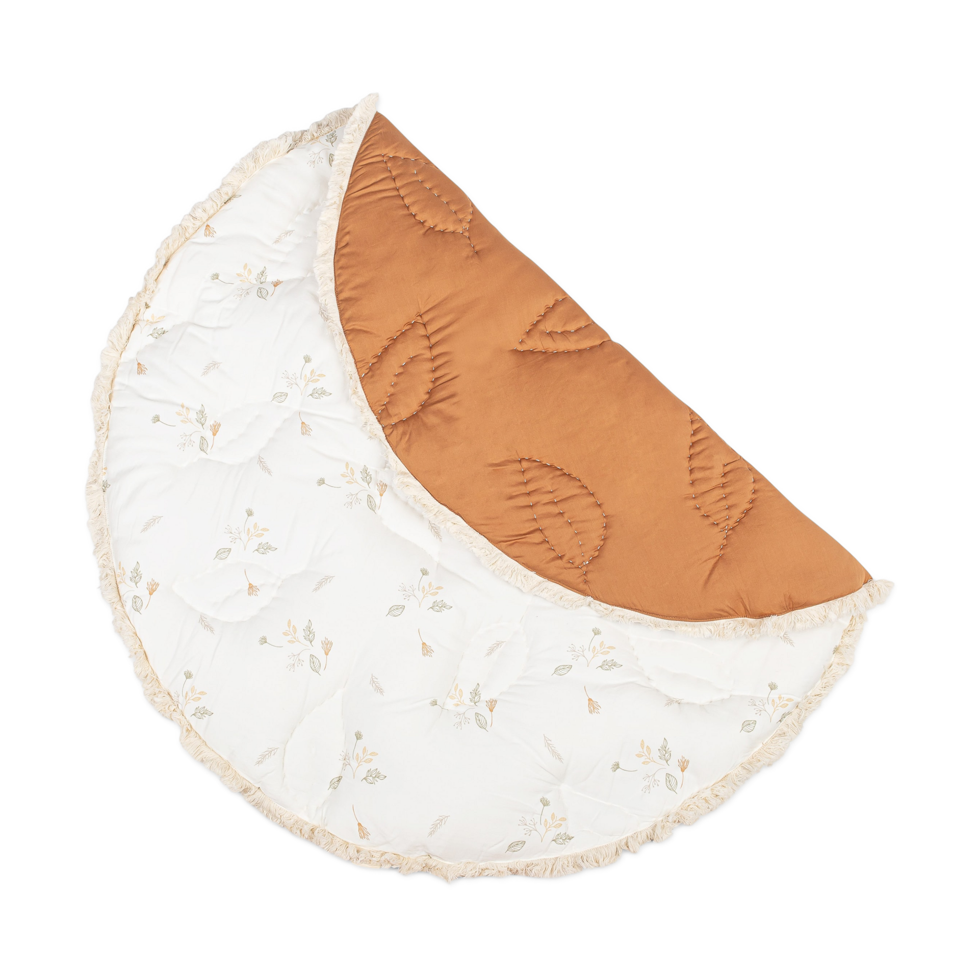 Crane Baby Cotton Quilted Playmat Willow Dainty Leaf Babylist Shop