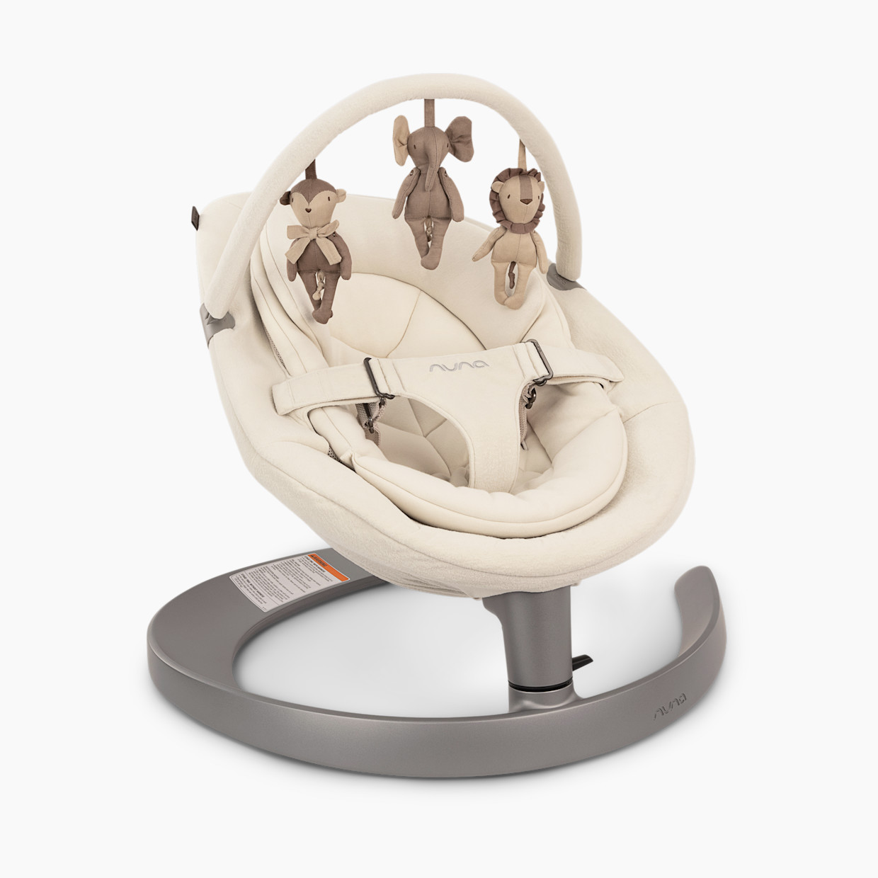 Nuna LEAF Grow Baby Seat & Rocker with Toy Bar - Cloud.