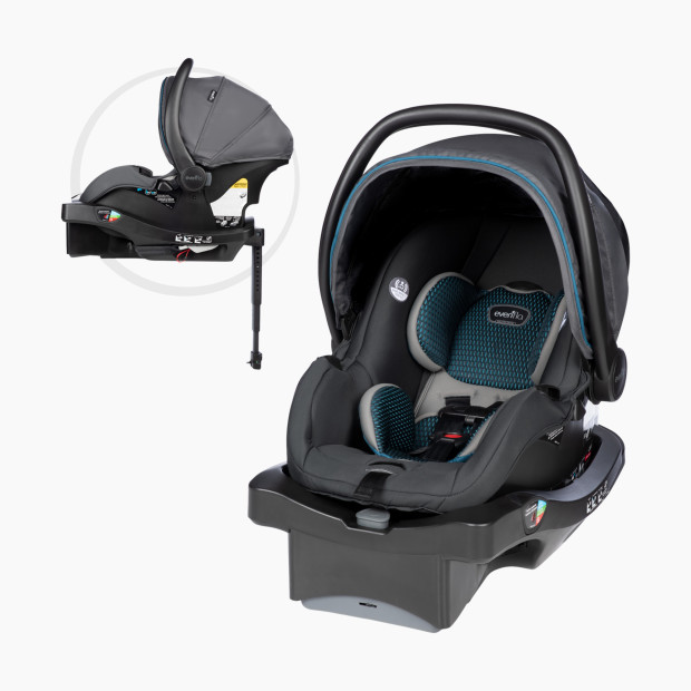 Evenflo Litemax DLX Infant Car Seat with SafeZone Load Leg Base - Sawyer Gray - $199.49.
