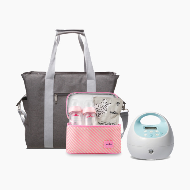 Spectra S1 Plus Electric Breast Pump with Tote Bag and Accessories.