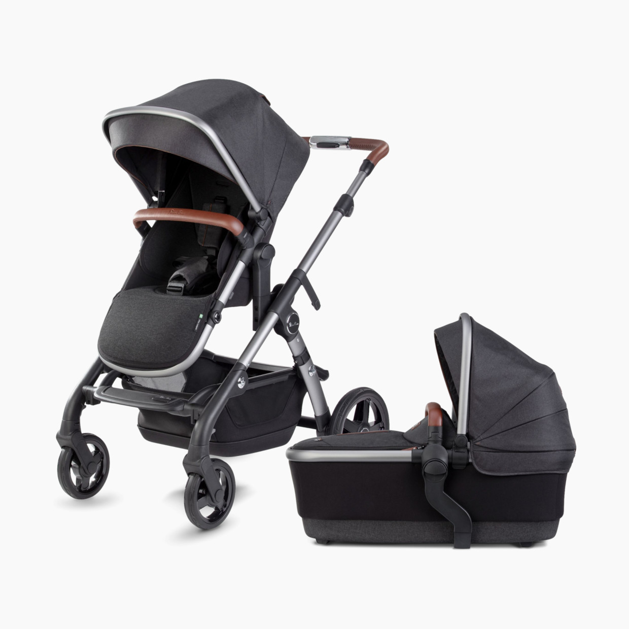 Silver Cross Wave Single to Double Stroller - Charcoal.
