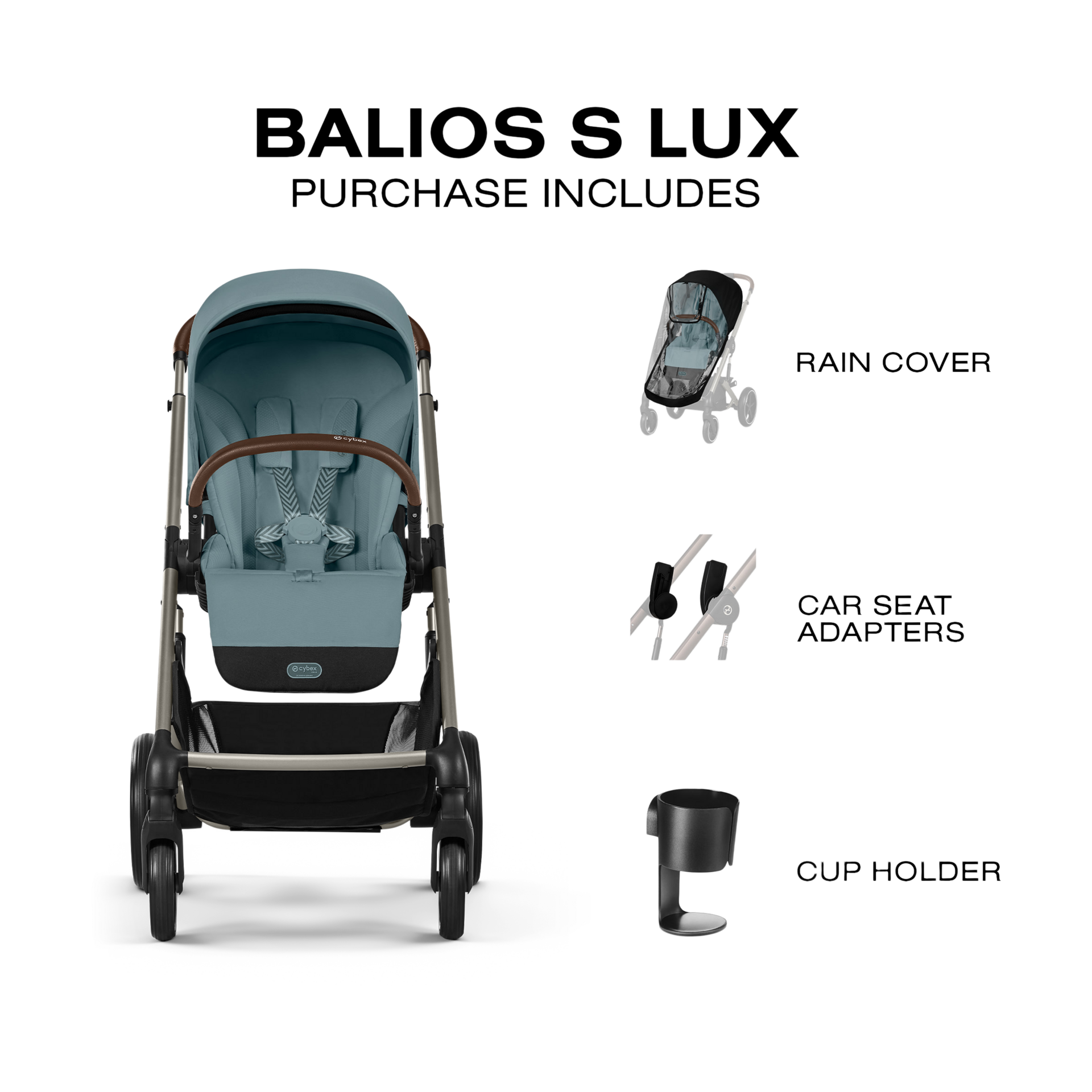 Cybex Balios S Lux Stroller - Stormy Blue.