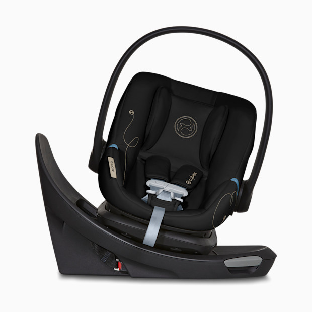 Cybex Aton G Swivel Infant Car Seat with SensorSafe - Moon Black, 1.