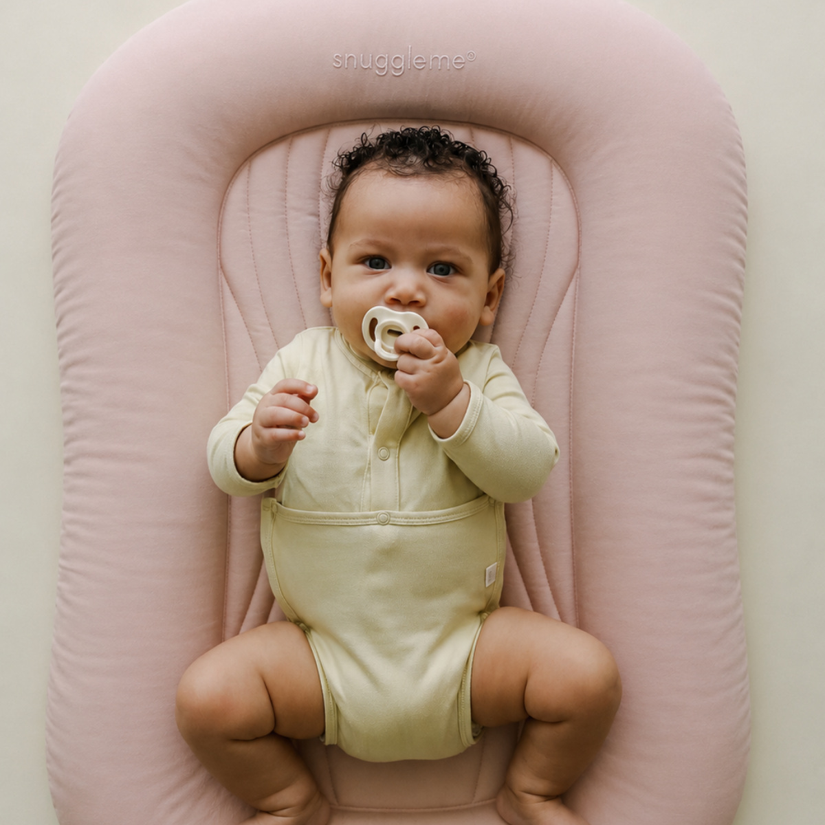 Snuggle Me Organic Lounger Wave - Petal.