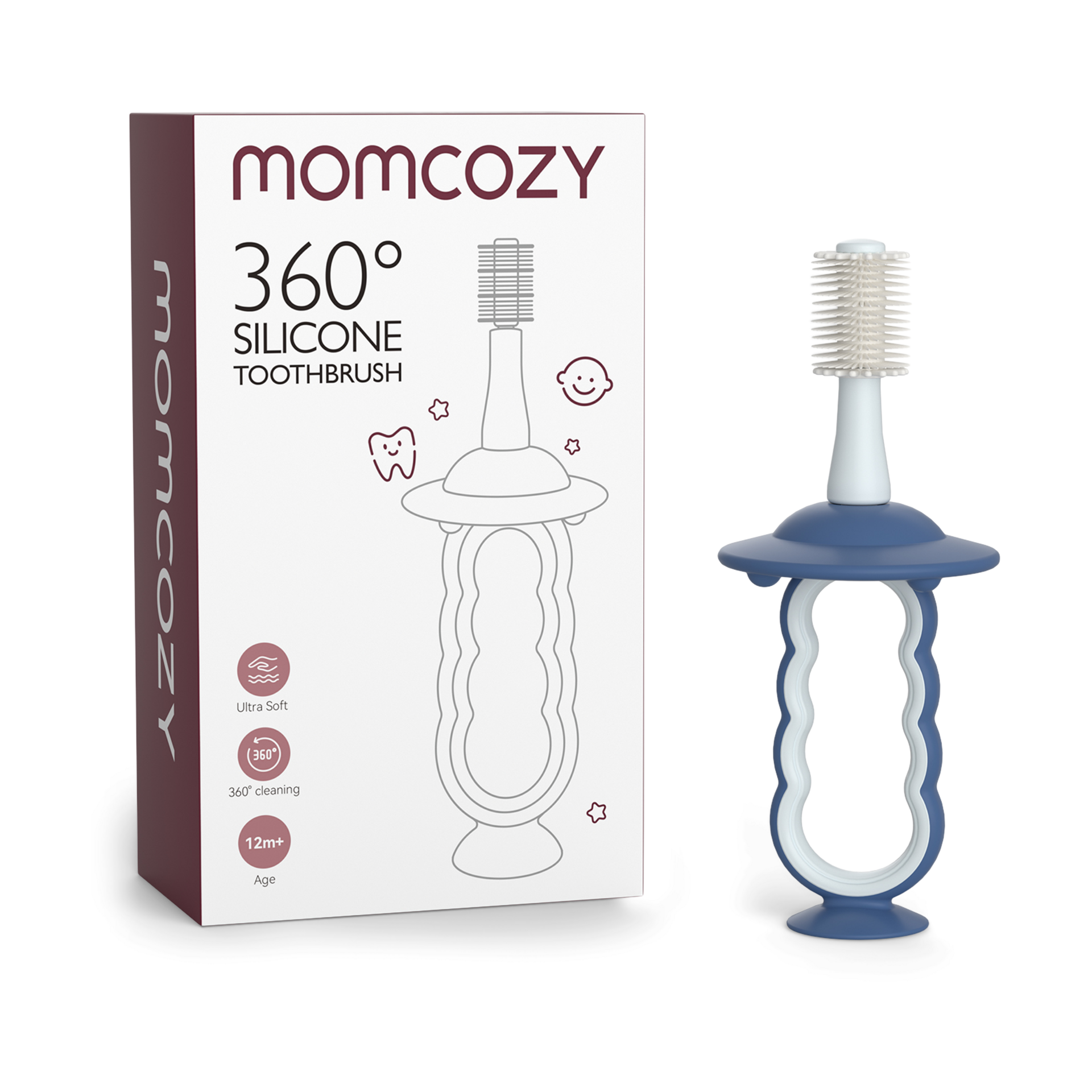 Momcozy Momcozy 360 Silicone Baby Toothbrush, Toddler Toothbrush.