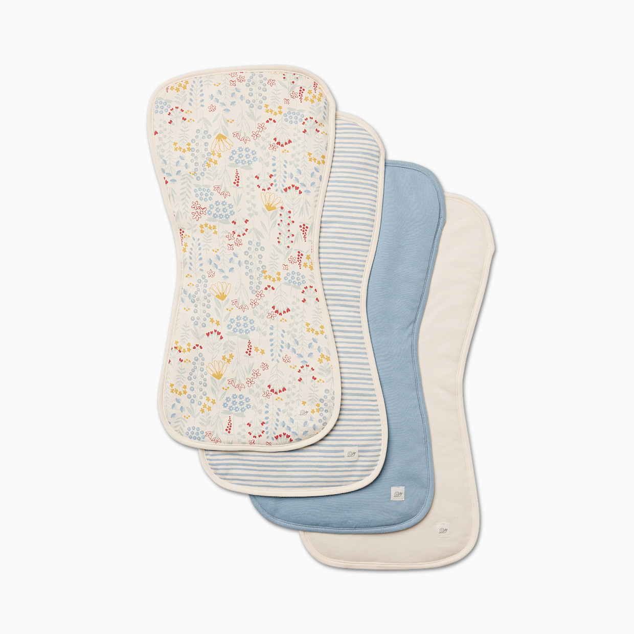 Tiny Kind 4 Pack Organic Burp Cloth - Multi Floral.