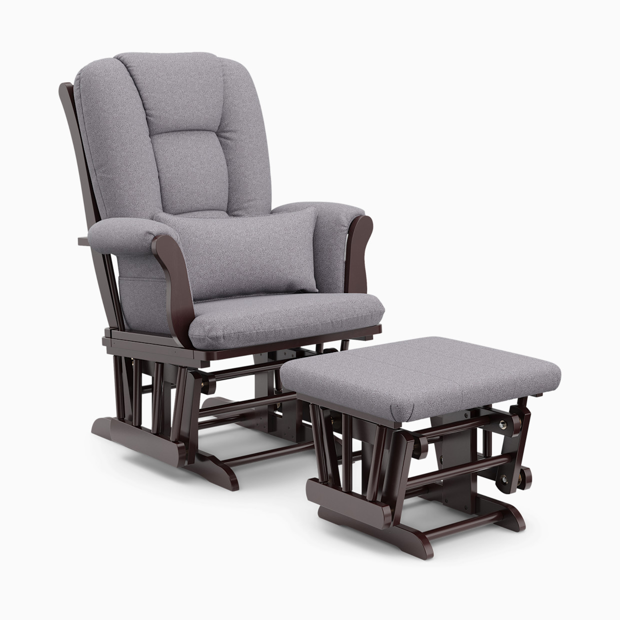 Storkcraft Tuscany Glider and Ottoman - Espresso/Gray Swirl.