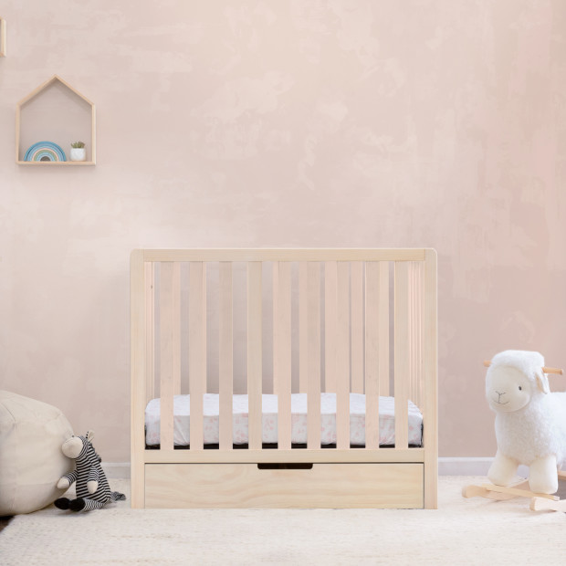 Carter's by DaVinci Colby 4-in-1 Convertible Mini Crib with Trundle - Washed Natural.