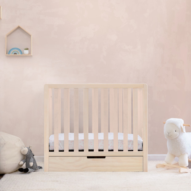 Carter's by daVinci Colby 4-in-1 Convertible Mini Crib with Trundle.