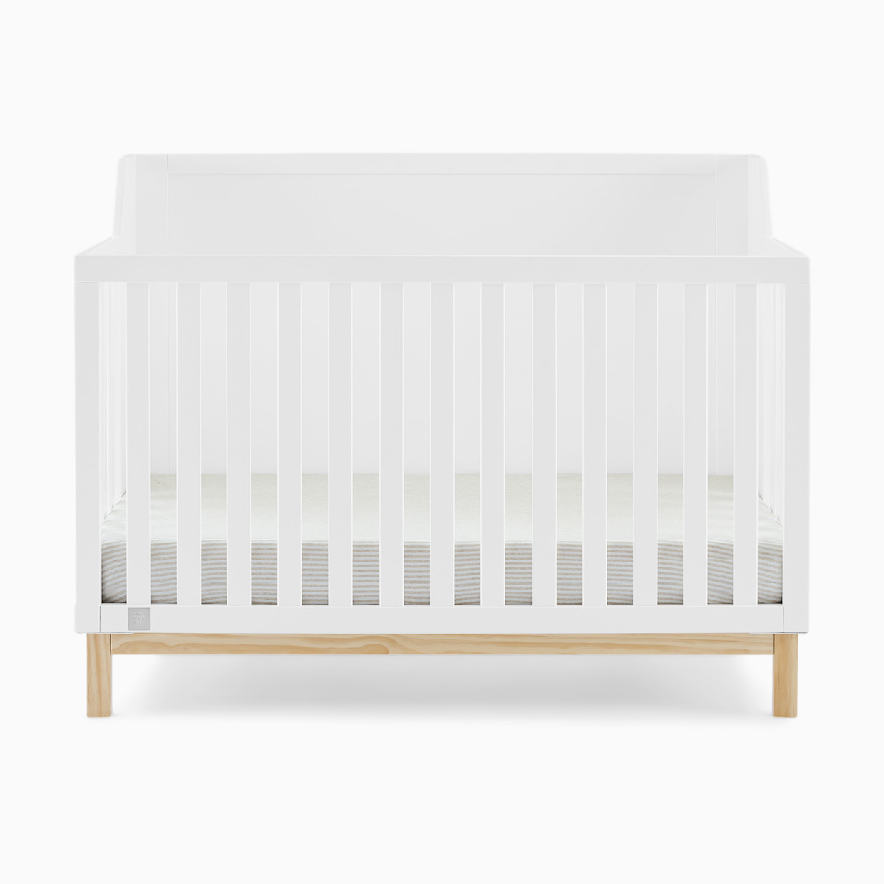 Delta Children babyGap Oxford 6-in-1 Convertible Crib - Bianca White/Natural.